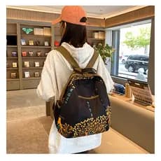 YF Travel Design Sense Schoolbag Estilo Étnico Impresso Senhoras Mochila Impermeável Mochila de Grande Capacidade