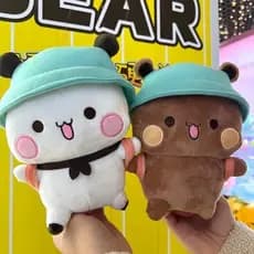 20cm Boneca Fofa Panda Expressão Pacote Bubu Lala Presente De Aniversário Infantil Brinquedo Para Meninas