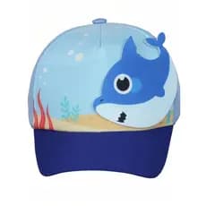 BONÉ BEBÊ TUBARÃO AZUL