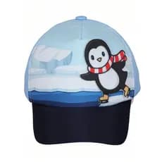 BONÉ BEBÊ PINGUIM AZUL