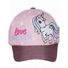 BONÉ BEBÊ UNICORNIO ROSA