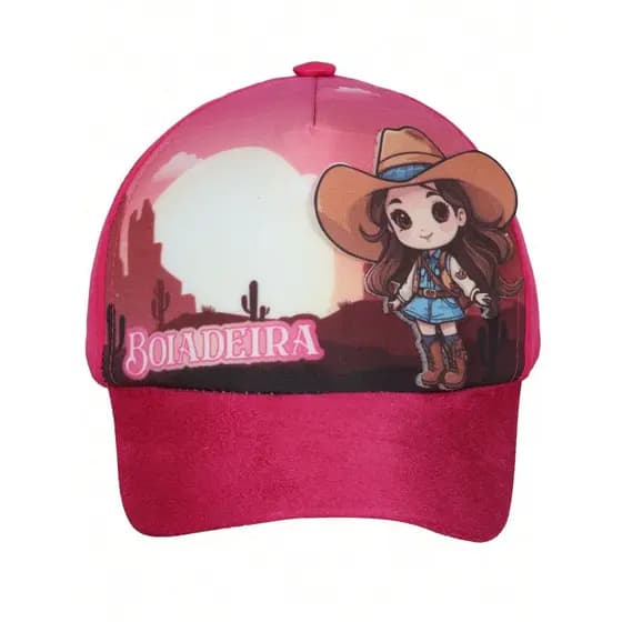BONÉ BEBÊ BOIADEIRA PINK