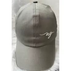 BONÉ INFANTIL 100% ALGODÃO - BORDADO NY - CINZA