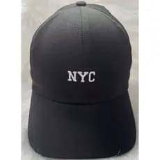 BONÉ INFANTIL BEISEBOL 100% ALGODÃO - NYC BORDADO PRETO