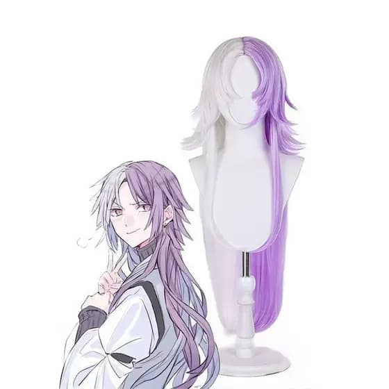 Novo produto pronto estoque Bungou Stray Dog quarta temporada Sigma cosplaycos peruca roxo duplo cabelo longo Anime20251