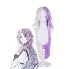 Novo produto pronto estoque Bungou Stray Dog quarta temporada Sigma cosplaycos peruca roxo duplo cabelo longo Anime20251