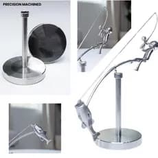 MH-BEAUTY Escultura De Equilíbrio Do Pescador , Pesca Cinética Feita À Mão , Enfeite De Mesa