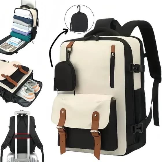 Mochila De Viagem Feminina Multifuncional À Prova D'água Reforçada Trilha Esportiva