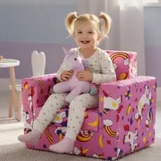 Sofá Para Criança Confortável Resistente Multiuso Decorativo Compacto