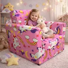 Sofa Sofazinho Infantil Menino E Menina Personagens Estampados Compacto Confortável Decorativo