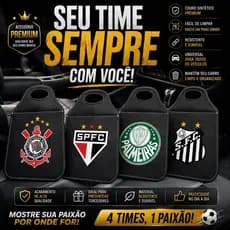 Lixeira Automotiva Personalizada Timao Palmeiras São Paulo Santos Porta Lixo Universal Premium
