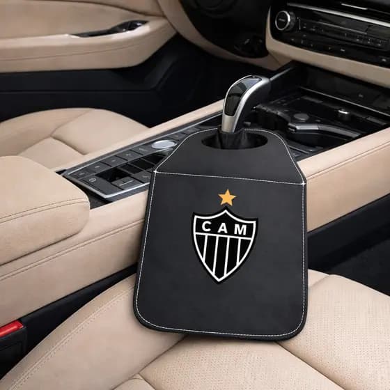 Lixeira de Carro Atlético Mineiro CAM e Cruzeiro Acessório Automotivo Torcedor