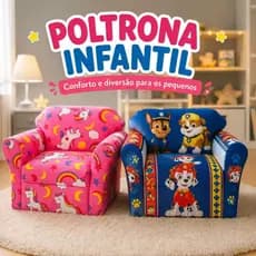 Poltrona Infantil Sofazinho Criança Menino Menina Patrulha Canina Unicórnio Decorativa