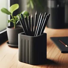 Porta Lápis Porta Canetas Organizador de Mesa Moderno Minimalista para Escritório Alta Durabilidade