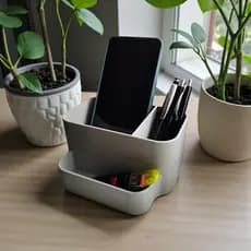 Organizador de Mesa Porta Canetas e Objetos Multifuncional com Suporte para Celular Design Moderno para Escritório e Hom