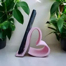 Suporte para Celular Coração Porta Celular de Mesa Decorativo Romântico Escrivaninha Quarto Presente