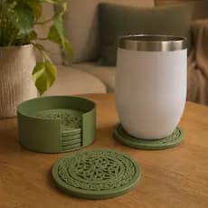 Porta Copos Celta Decorativo Redondo Base para Copo Proteção para Mesa Cozinha Bar e Café