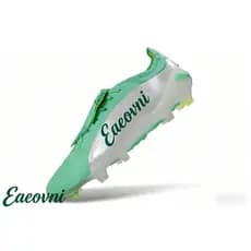 032302 Eaeovni Homens Couro Campo Chuteiras FG Mulheres Botas De Futebol Esportes Língua