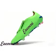 032301 Eaeovni Homens Couro Campo Chuteiras FG Mulheres Botas De Futebol Esportes Língua