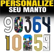 Números e nomes personalizados termocolantes para camisas de futebol personalize em casa com ferro
