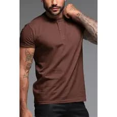 Camiseta Masculina Hanley de Botões Casual Elegante