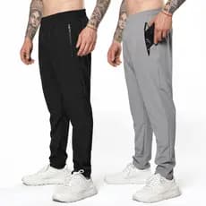 Kit 2 Calça Esportiva Tactel Zíper No Bolso