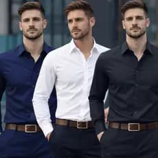Kit 3 Camisa Manga Longa Microfibra Não Amassa Casual