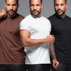 Kit 3 Camisetas Hanley Com Botão Casual Básico Premium