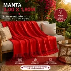 Manta Para Sofá Grande 3,00 x 1,80 Mts Tipo Capa Protetora Luxo e Decorativa