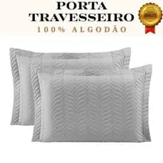 Porta Travesseiro 100% Algodão em Debrum Matelado Capa de Travesseiro