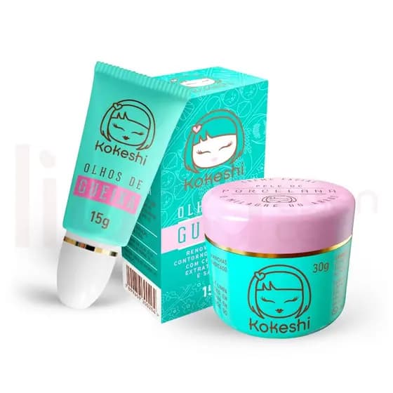 Renovadores Faciais Kokeshi Pele de Porcelana 30g e Olhos de Gueixa 15g Skin Care