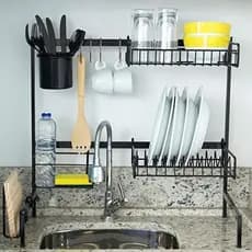 Cozinha Suspensa Modular Autosustentável Escorredor 14 Peças