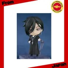 Nendoroid do anime " Black Butler : Arco Internato " Sebastian Michaelis Deep Azure Owl Dormitório Ver . [Direto De Japa