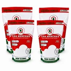 Kit 4Kg Percarbonato de sódio 100% Puro Tira Manchas Roupas E Geral