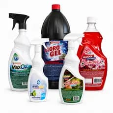 Kit Produtos de Limpeza Quimossi 5 Itens Casa Cozinha Banheiro Vidros e Pisos