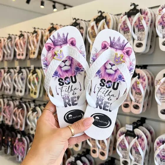Sandália Chinelo Infantil Menina Feminino Confortável