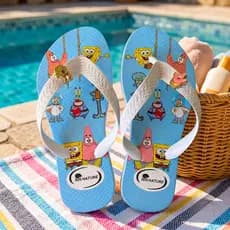 Chinelo Menina Infantil Casual Confortável Estilo Princesa