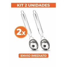 Kit 2 Colher de Sorvete em Aço Inox 20,6cm – Praticidade e Durabilidade para sua Cozinha
