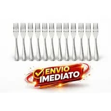 Kit 12 Garfos de Sobremesa Inox Frevo – Linha Canção (16 cm)