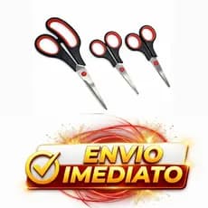 Kit Tesouras Multifuncional Aço Inox - Corte Preciso (Costura e Artesanato)