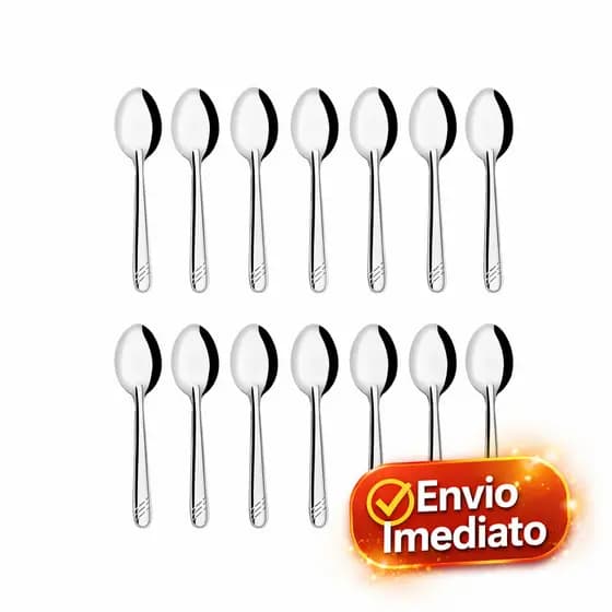 Conjunto de Colheres de Mesa Inox Simonaggio Moniz – 12 Unidades