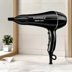 Secador Profissional Cabelo Alta Potencia 1800w Ar Quente Frio 127v Preto