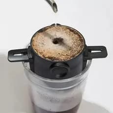 Coador Café Reutilizável Dobrável Portátil Filtro Suporte Garrafa Cafeteira Viagem Bebida