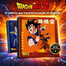 Caderno Brochura Cartografia Desenho Dragon Ball Z Anime Escolar Coleção Estudante Fã