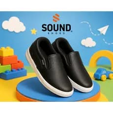 Mocassim Slip On Infantil Masculino Sound Kids - PRETO