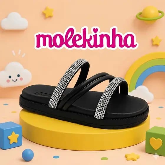 PAPETE INFANTIL MOLEKINHA ORIGINAL MENINA | LEVE, CONFORTÁVEL E MODERNA