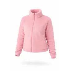 Jaqueta Fleece Agnes Feminina com Zíper Manga Longa Quentinha Confortável