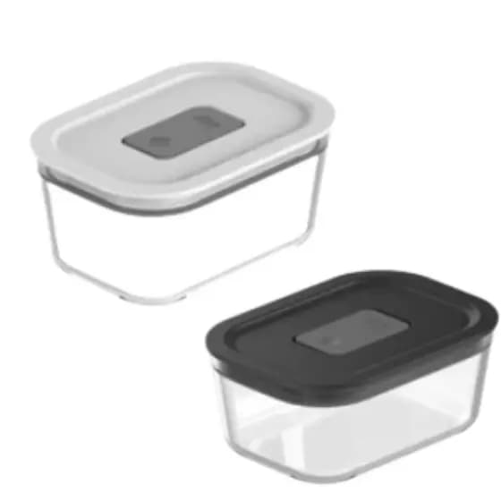 Pote De Vidro Com Tampa Hermético Fresh Lock 370ml Marmita Vasilha Moderno Casa Cozinha Vai ao Forno