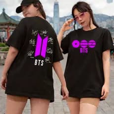 Camiseta básica Feminina Masculina Infantil Bts Tour Kpop 2026 BR Show Lançamento