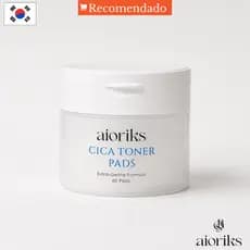 AIORIKS Pads Faciais Coreanos 60 Unidades | Cica Toner e Cleansing Pads | Skincare Coreana